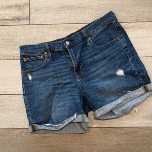 GAP Distressed Blue Jean Shorts